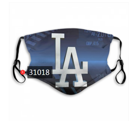 2020 Los Angeles Dodgers Dust mask with filter 63->mlb dust mask->Sports Accessory